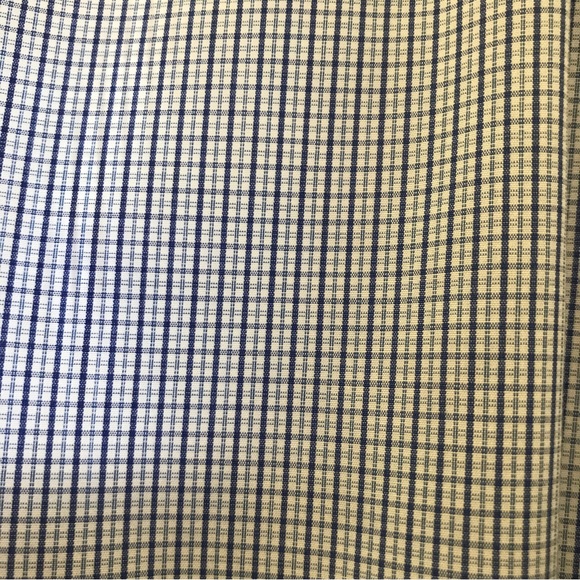 Jos A Bank dress shirt Travelers Collection 16-34 all cotton blue mini check - Picture 4 of 6